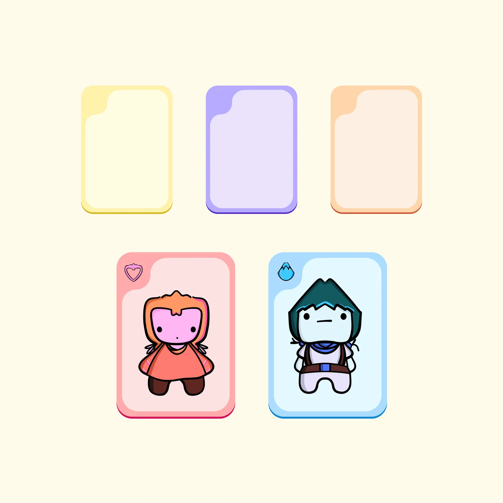 Card frames by element